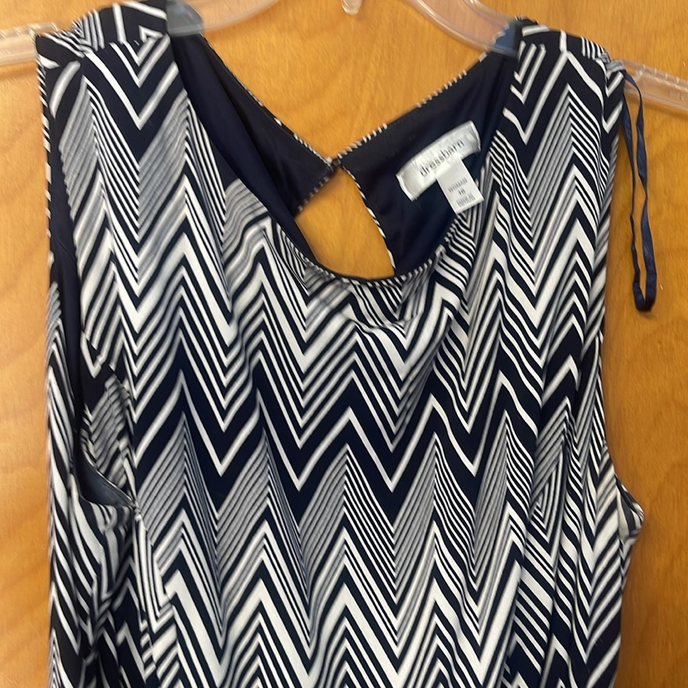 Dress Barn Chevron Dress Size 16 - Picture 3 of 5